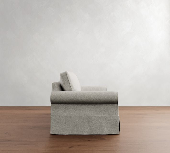 Comfortable roll-arm removable sofa