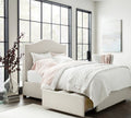 Curved Upholstered Storage Bed
