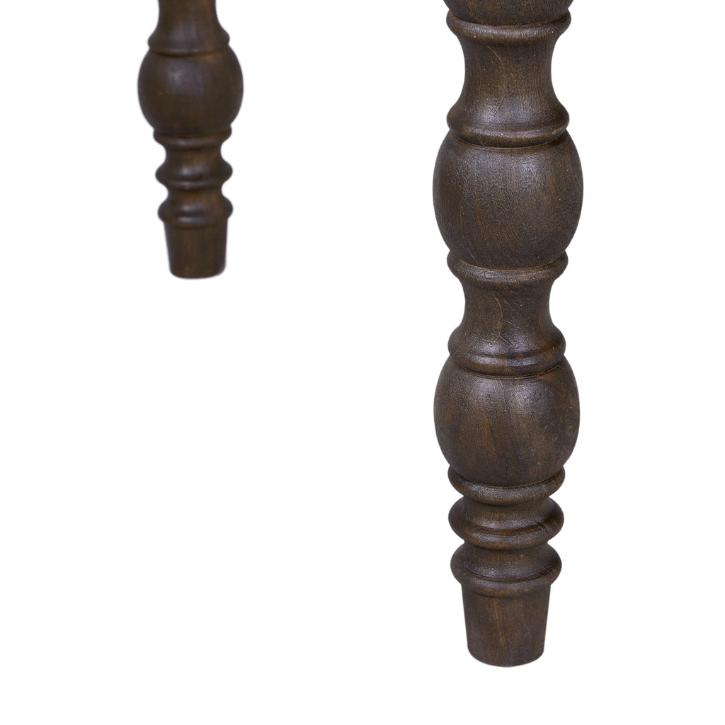 French country style coffee brown rectangular dining table