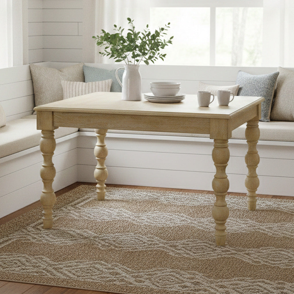 French country style square dining table