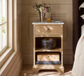 Mini marble nightstand
