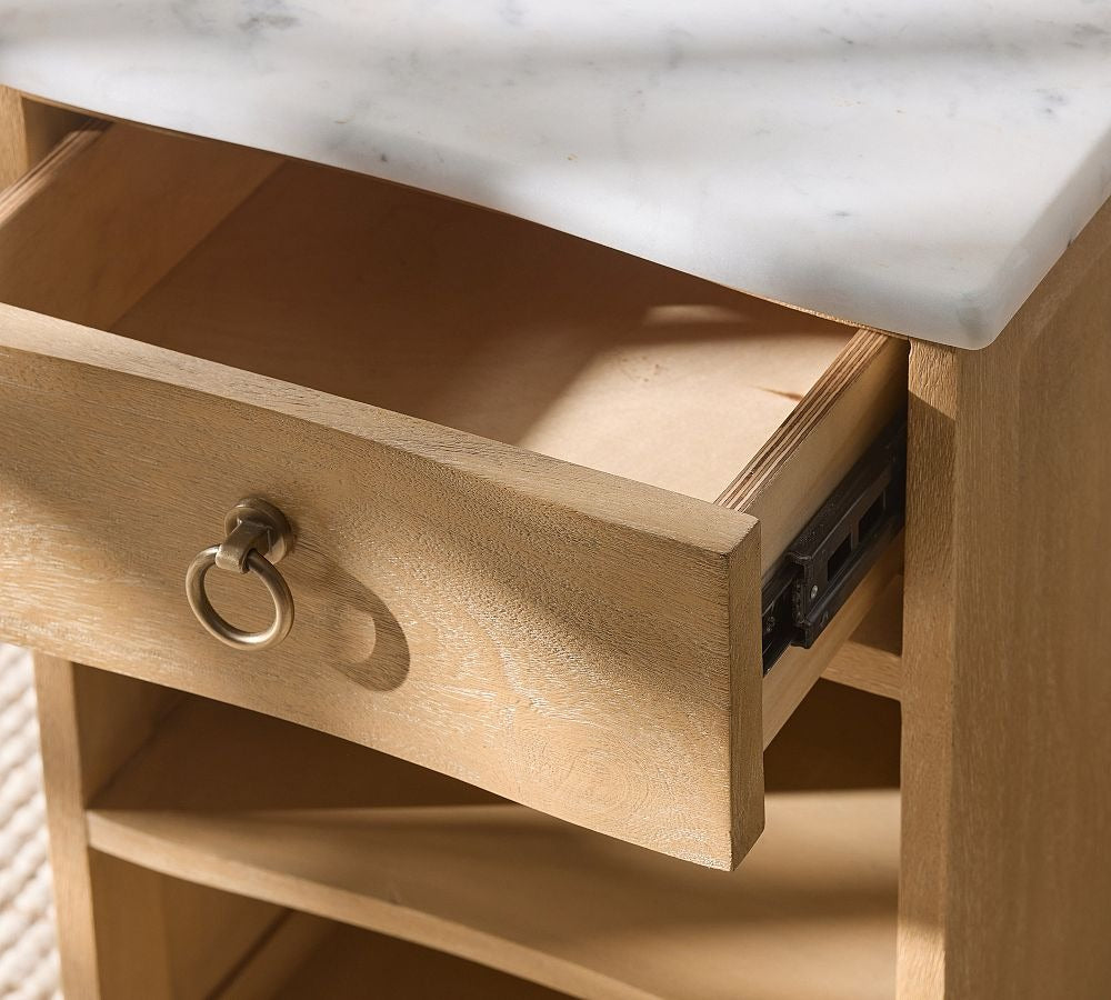 Mini marble nightstand
