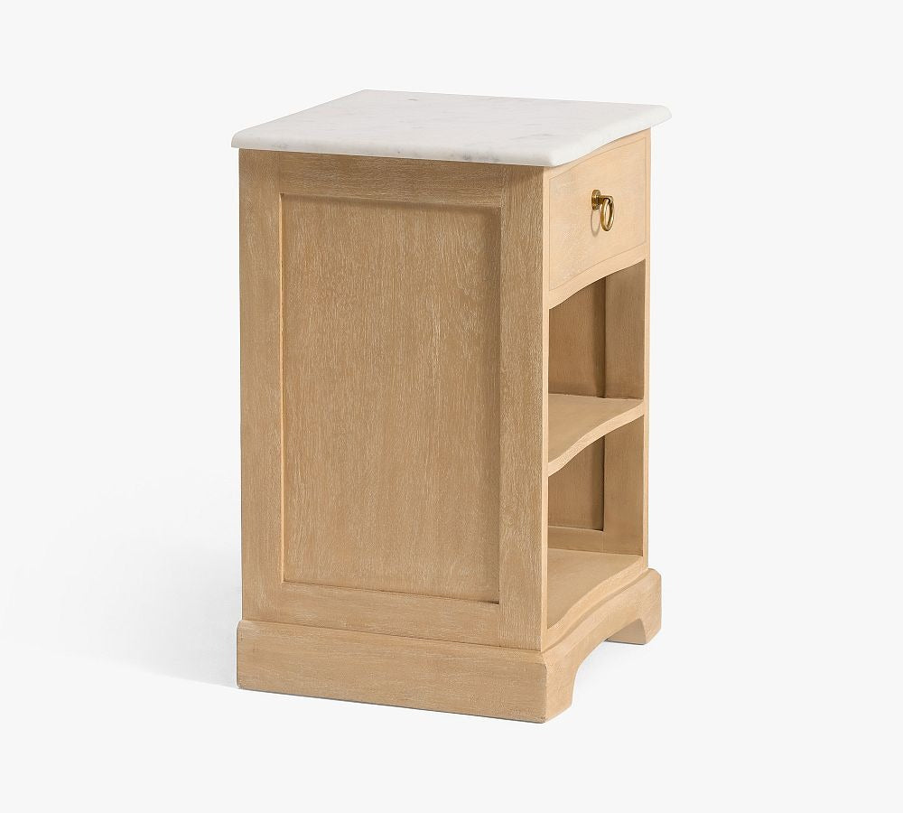 Mini marble nightstand