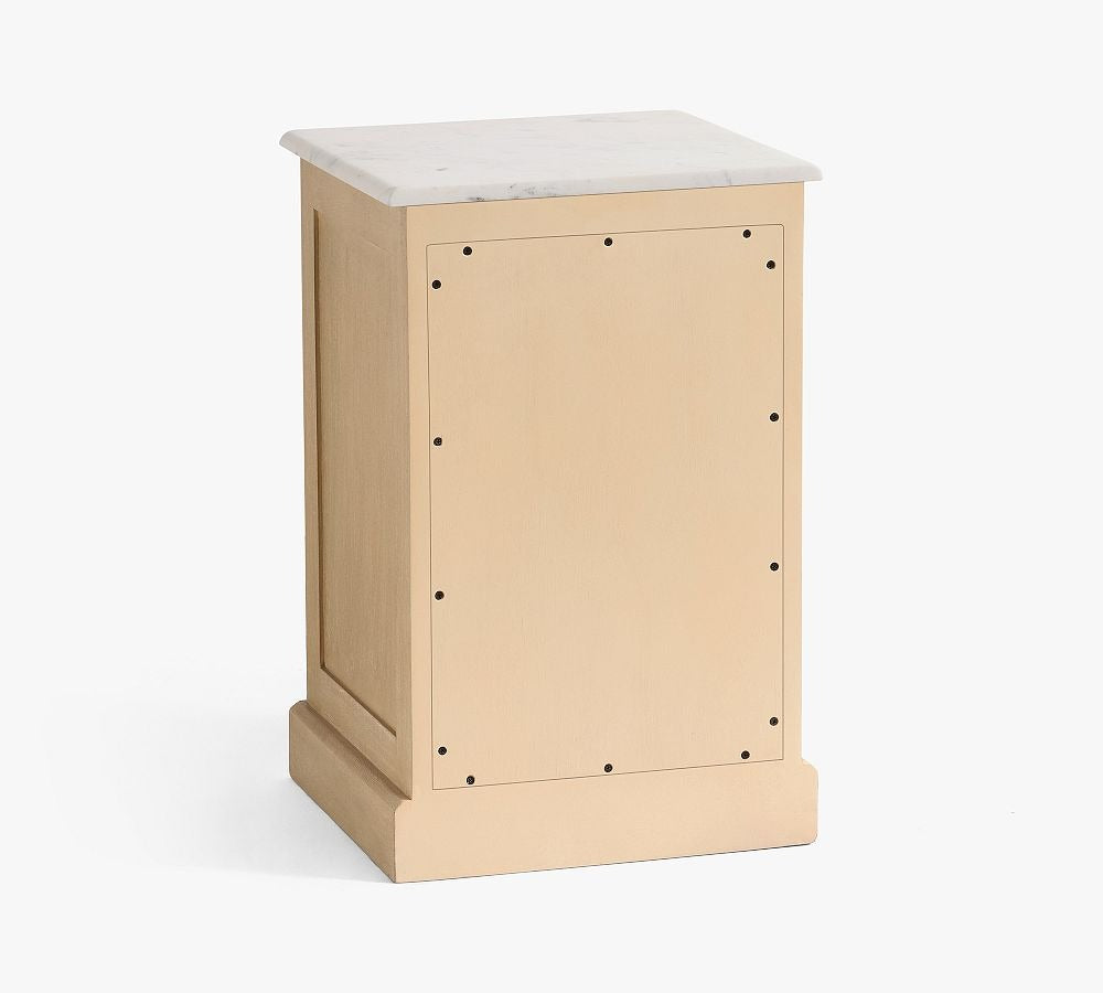Mini marble nightstand