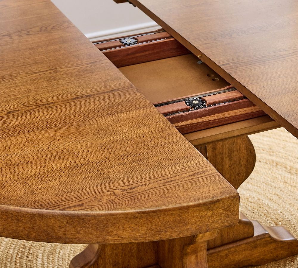 Round Extendable Dining Table