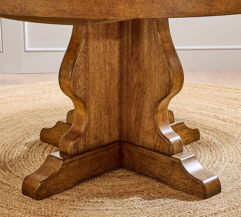 Round Extendable Dining Table