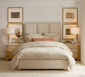 Tufted platform bed